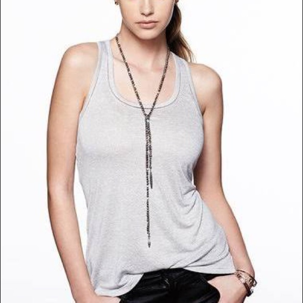Stella & Dot Zoe Lariat Necklace | Hematite